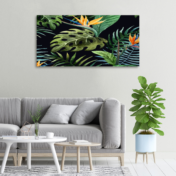 Tablou pe pânză canvas flori tropicale