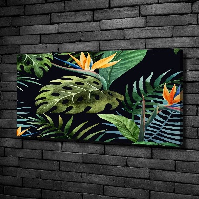 Tablou pe pânză canvas flori tropicale