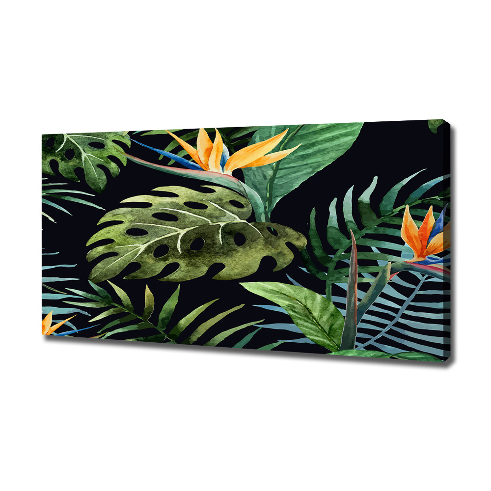 Tablou pe pânză canvas flori tropicale