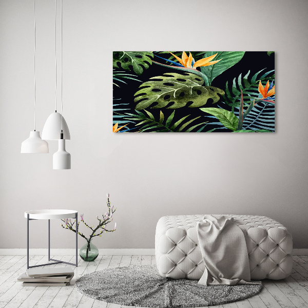 Tablou pe pânză canvas flori tropicale