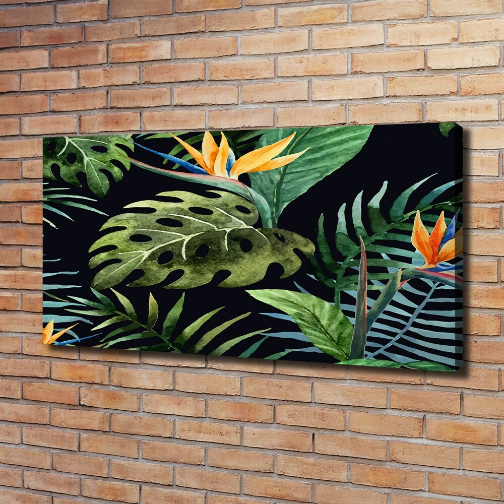 Tablou pe pânză canvas flori tropicale