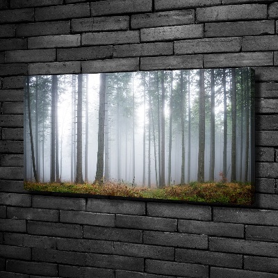 Pictură pe pânză Ceață în pădure