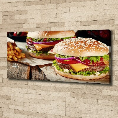 Print pe canvas hamburgeri