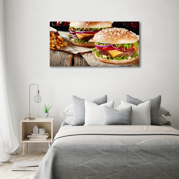 Print pe canvas hamburgeri