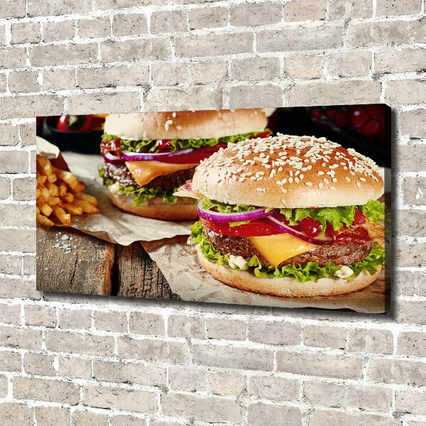 Print pe canvas hamburgeri