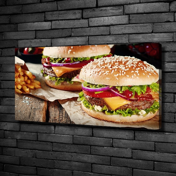 Print pe canvas hamburgeri