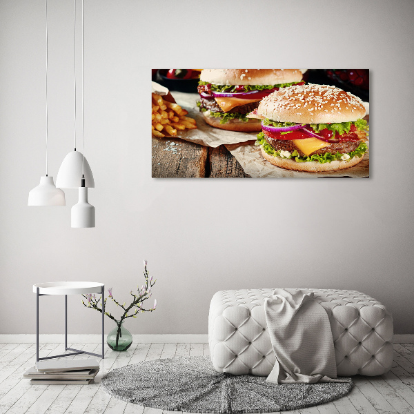 Print pe canvas hamburgeri