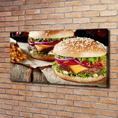 Print pe canvas hamburgeri