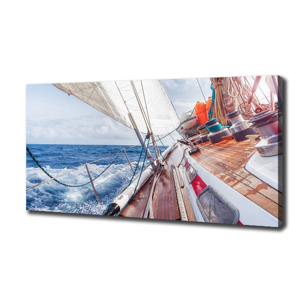 Tablou canvas Barcă cu pânze pe mare