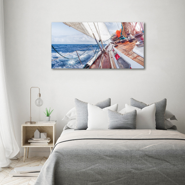 Tablou canvas Barcă cu pânze pe mare