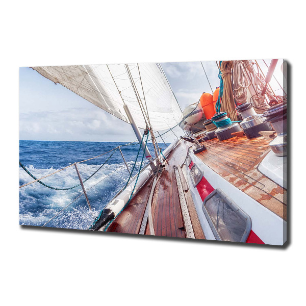Tablou canvas Barcă cu pânze pe mare