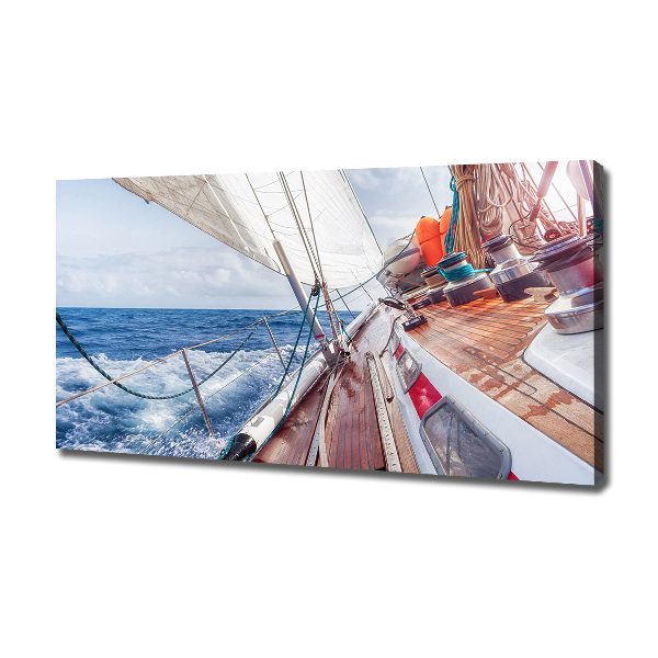 Tablou canvas Barcă cu pânze pe mare