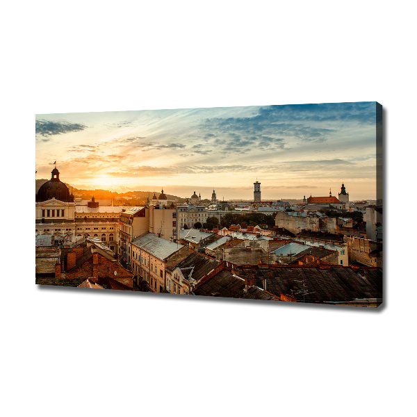 Imprimare tablou canvas Sunrise Lions