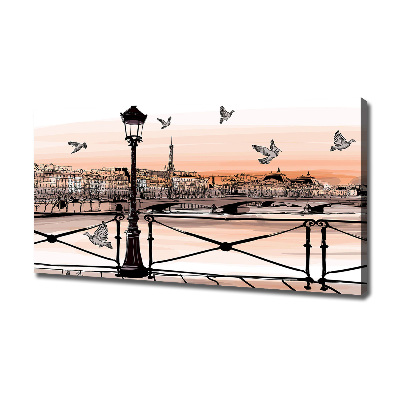 Tablou pe pânză canvas Dusk din Paris