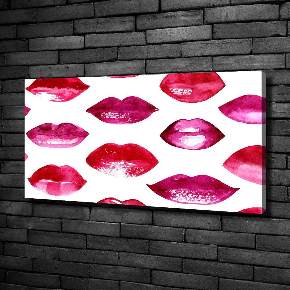 Tablou pe pânză canvas buze rosii