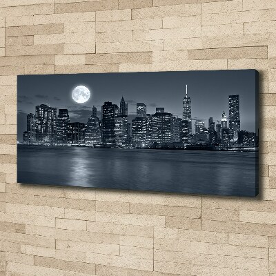 Imprimare tablou canvas New York, pe timp de noapte