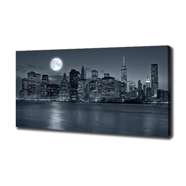 Imprimare tablou canvas New York, pe timp de noapte