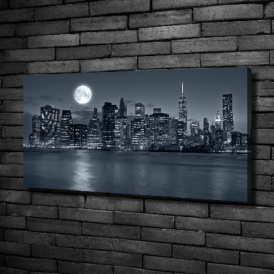 Imprimare tablou canvas New York, pe timp de noapte