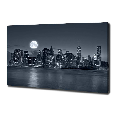 Imprimare tablou canvas New York, pe timp de noapte