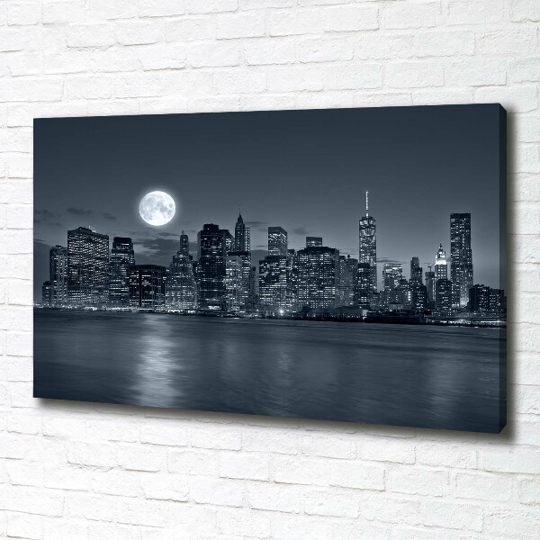 Imprimare tablou canvas New York, pe timp de noapte