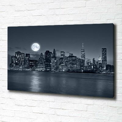 Imprimare tablou canvas New York, pe timp de noapte