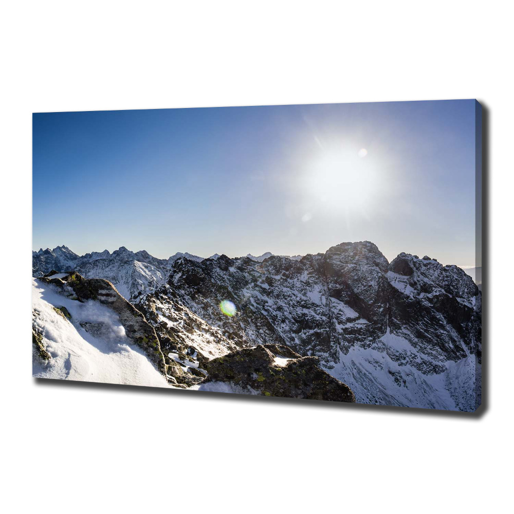 Tablou pe pânză Iarna în Munții Tatra
