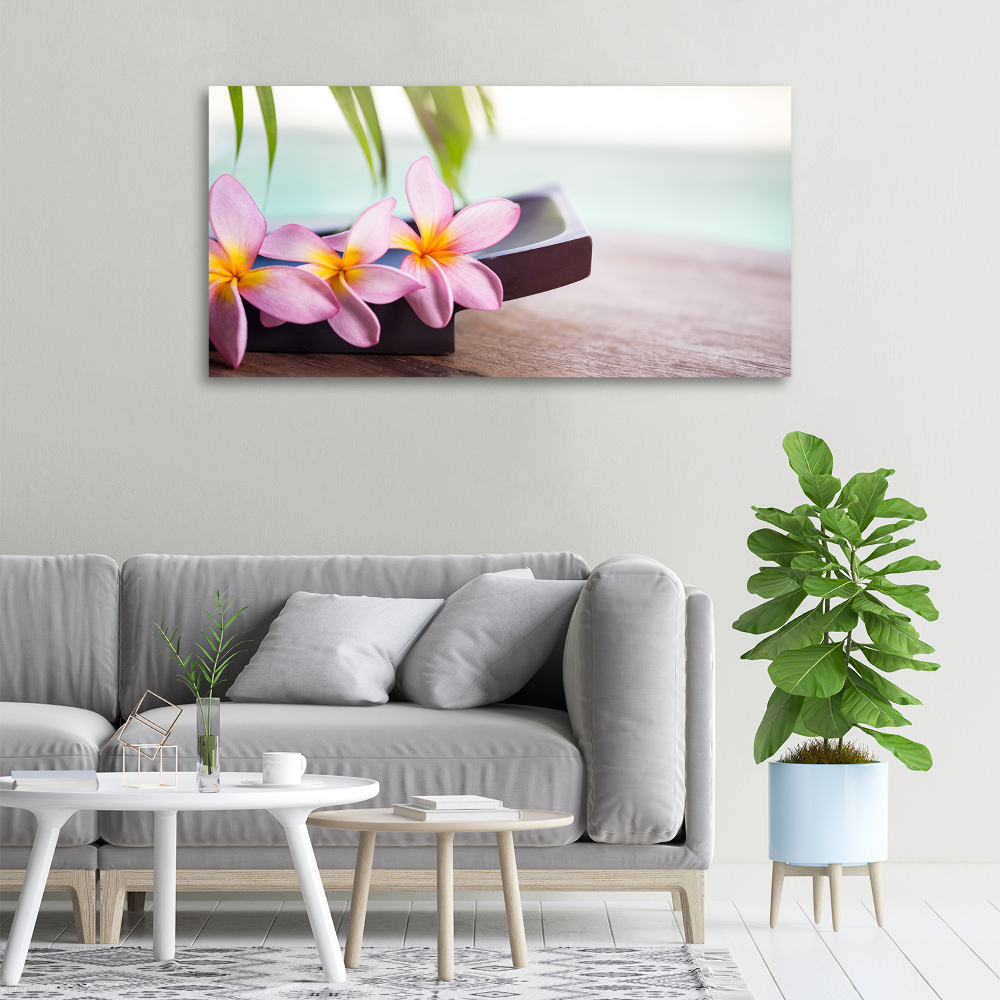 Tablou pe pânză canvas plumeria