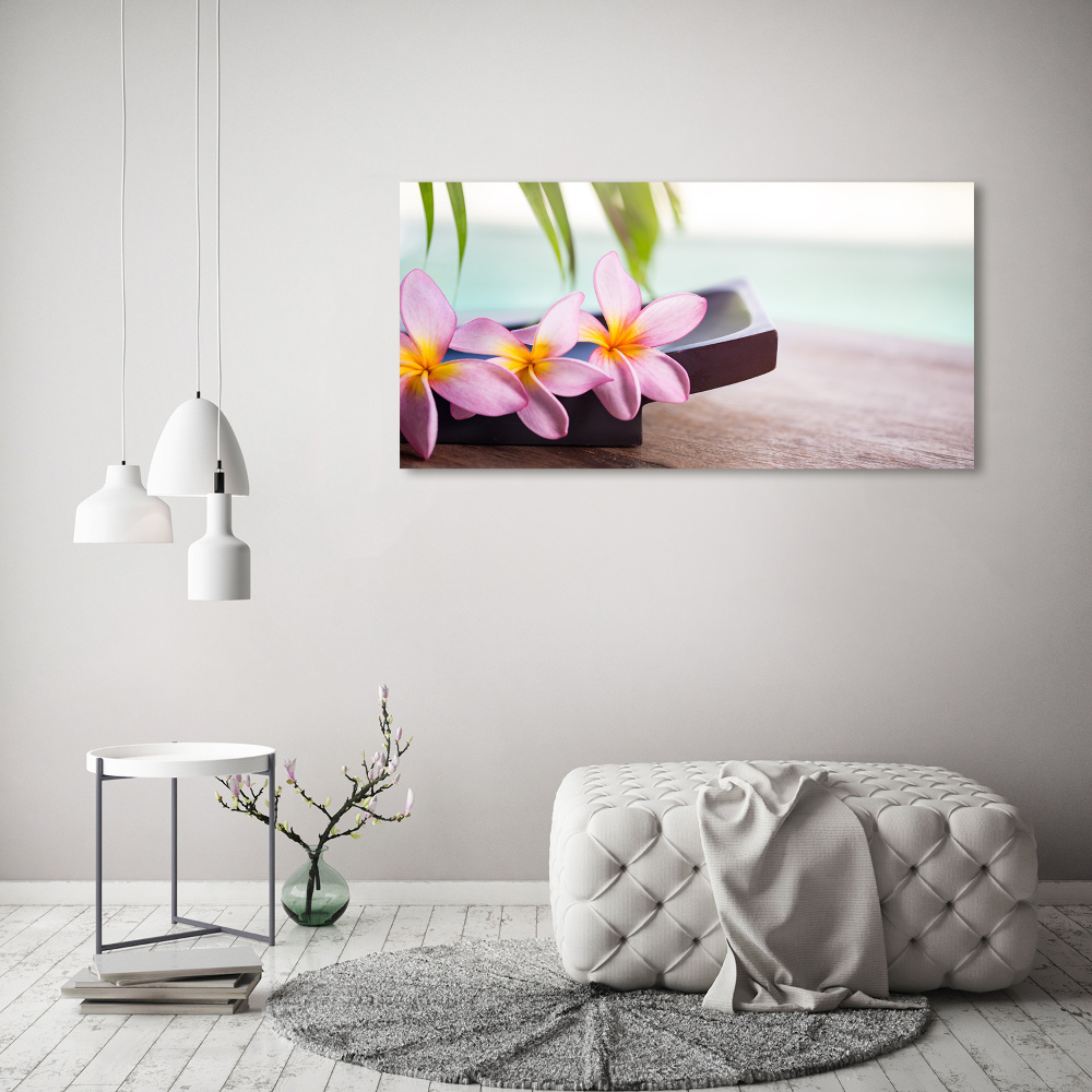 Tablou pe pânză canvas plumeria