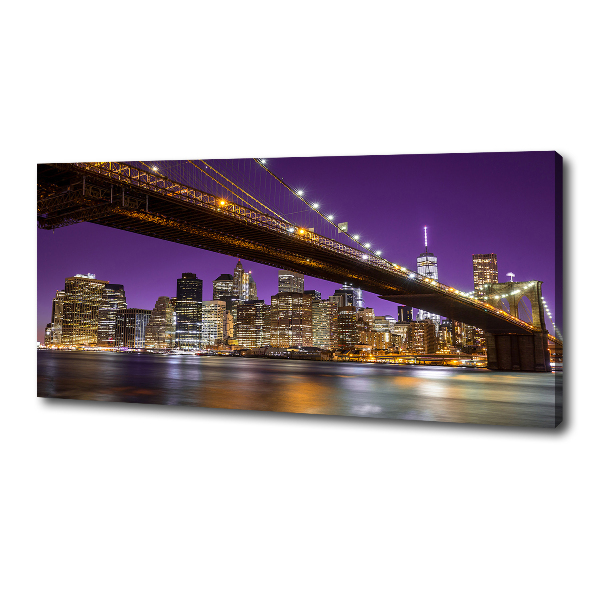 Tablou canvas Manhattan pe timp de noapte