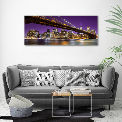 Tablou canvas Manhattan pe timp de noapte