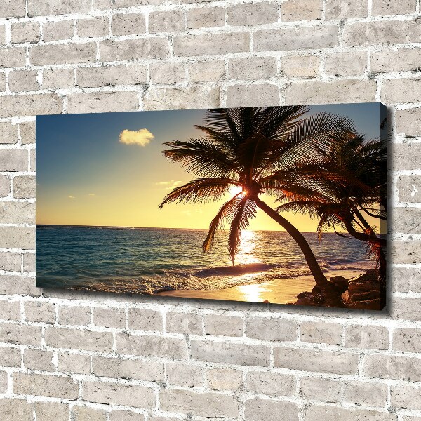 Print pe canvas plaja tropicala