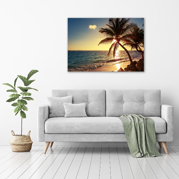 Print pe canvas plaja tropicala