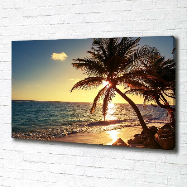 Print pe canvas plaja tropicala