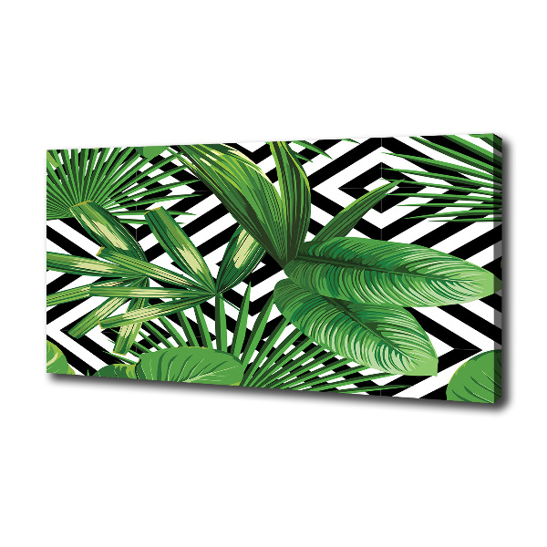 Print pe canvas frunze tropicale