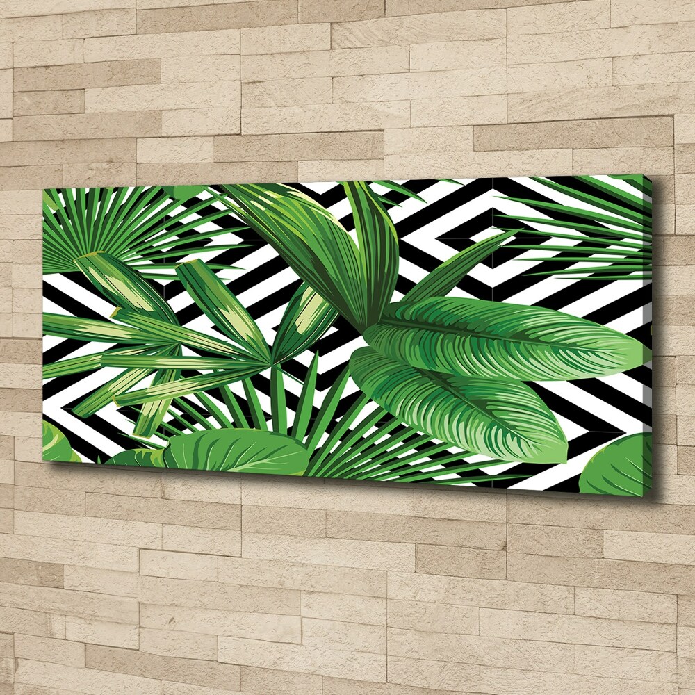 Print pe canvas frunze tropicale