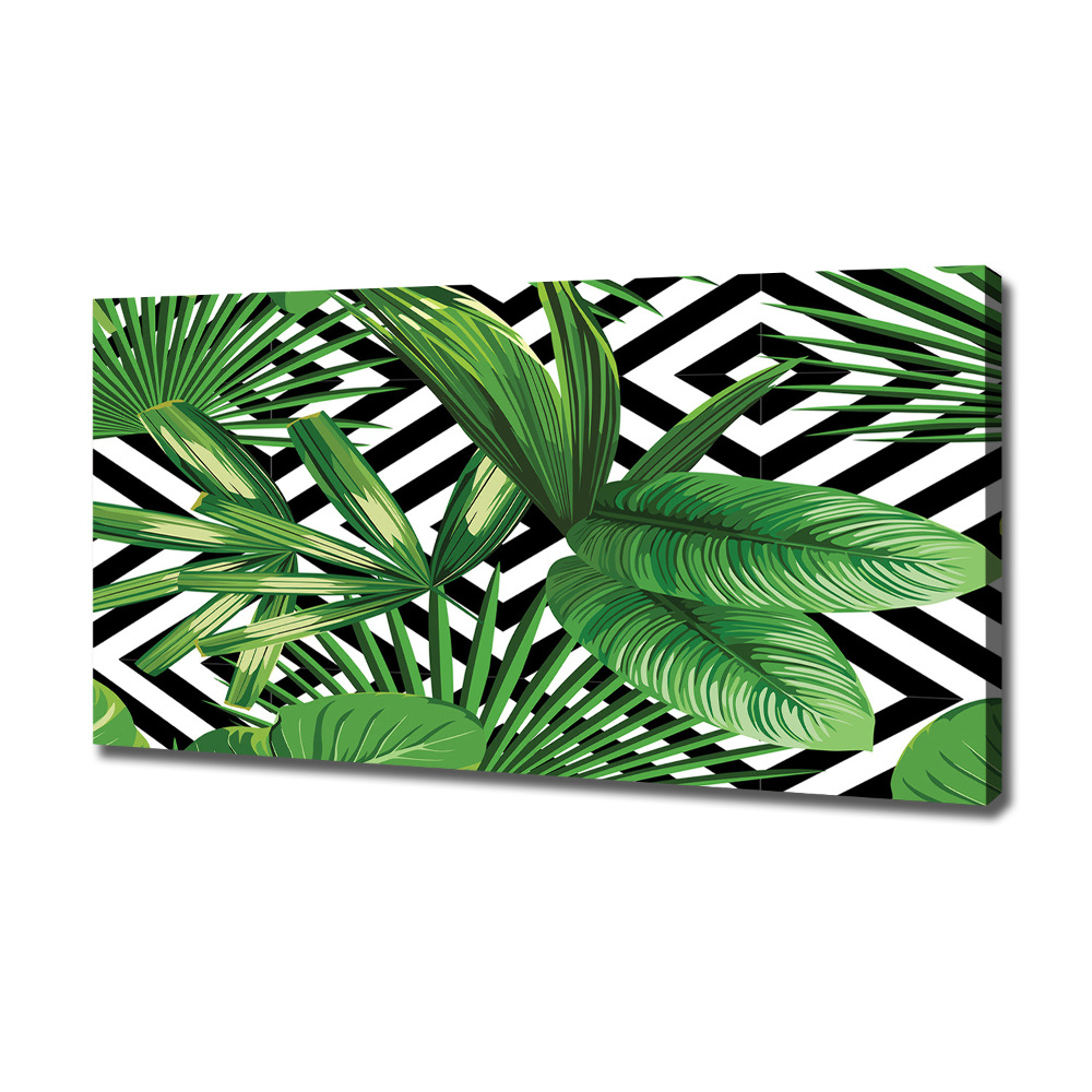 Print pe canvas frunze tropicale