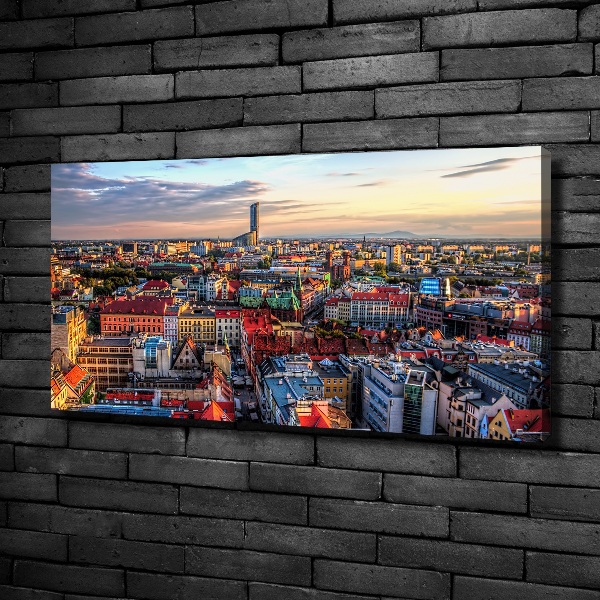 Tablou pe pânză canvas Panorama Wroclaw