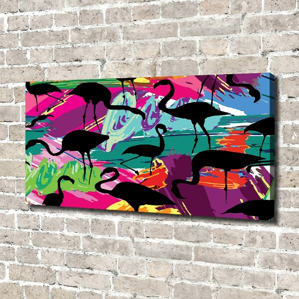 Tablou canvas Flamingos