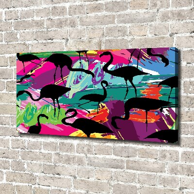 Tablou canvas Flamingos