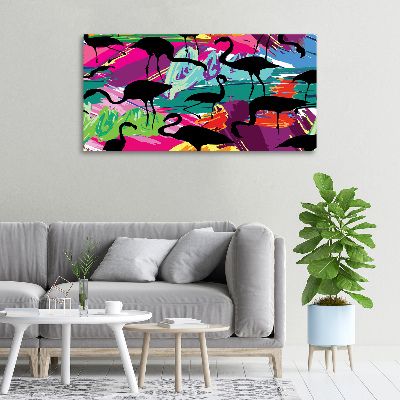 Tablou canvas Flamingos