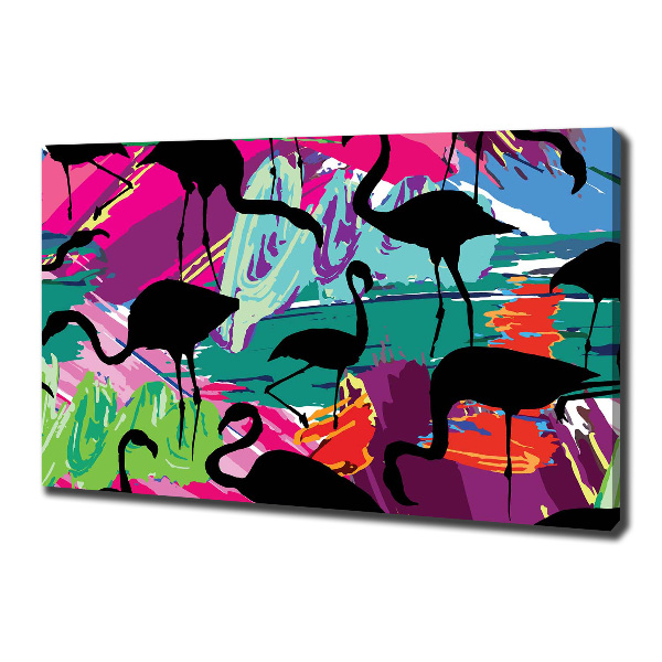 Tablou canvas Flamingos