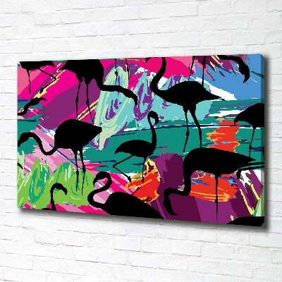 Tablou canvas Flamingos