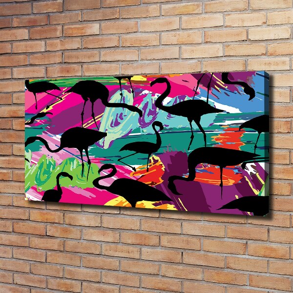 Tablou canvas Flamingos