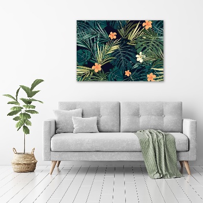 Print pe canvas frunze tropicale