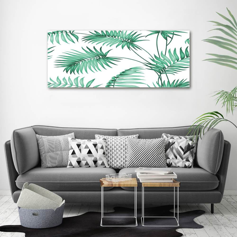 Print pe canvas frunze tropicale