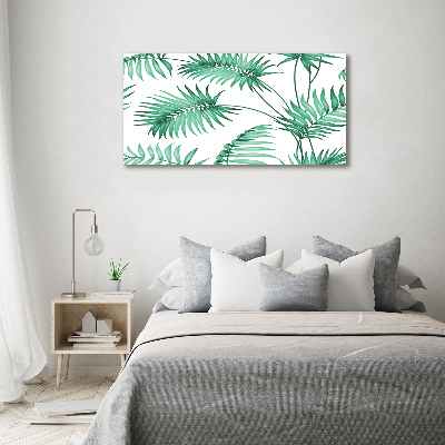 Print pe canvas frunze tropicale