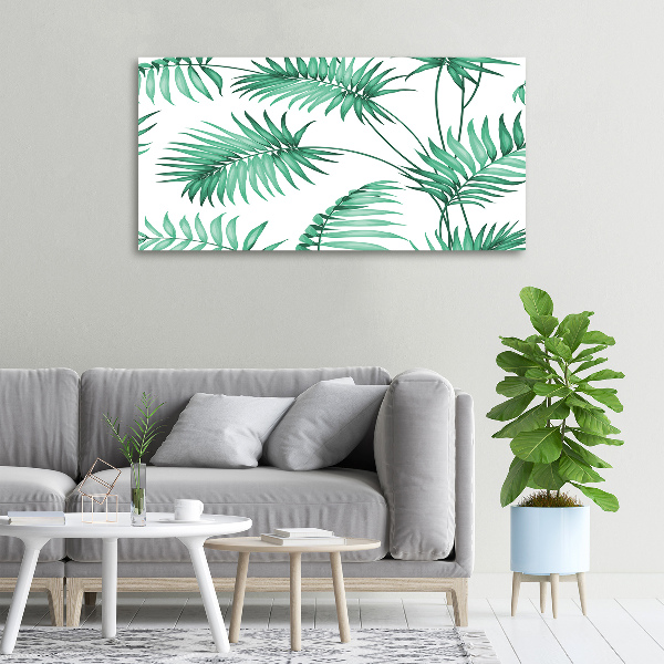 Print pe canvas frunze tropicale