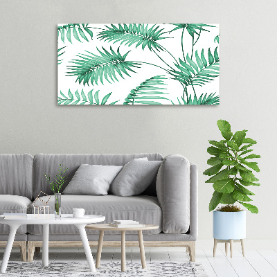 Print pe canvas frunze tropicale