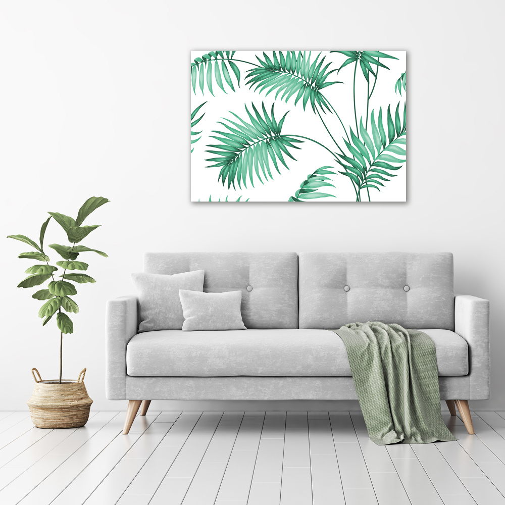 Print pe canvas frunze tropicale