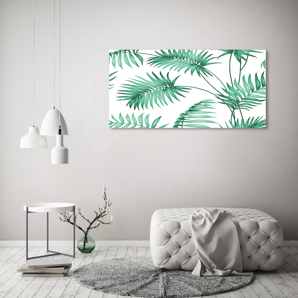 Print pe canvas frunze tropicale